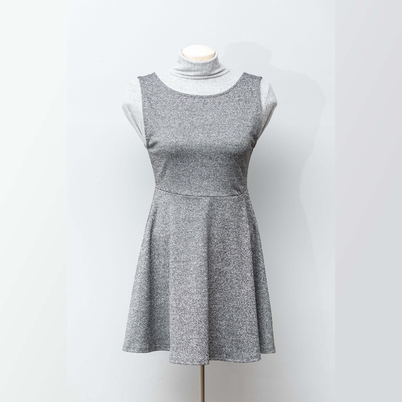 3/25$ Grey Pinafore Dress by Divided - Picture 1 of 6